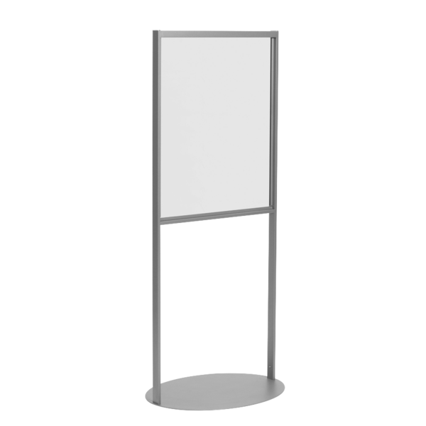 Floor Stand Stanchion Sign Holder-Oval Base