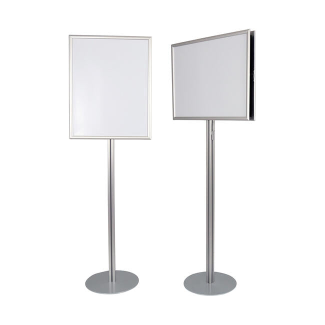 Floor Stand Stanchion Sign Holder 24"W x36"H Double Sided Signs