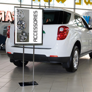 Floor Stand Stanchion Sign Holder-60"Tall - screengemsinc