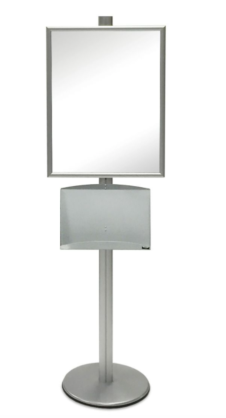 Floor Stand Poster & Literature Holder Set