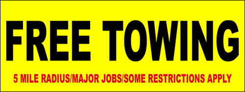 Free Towing Banner