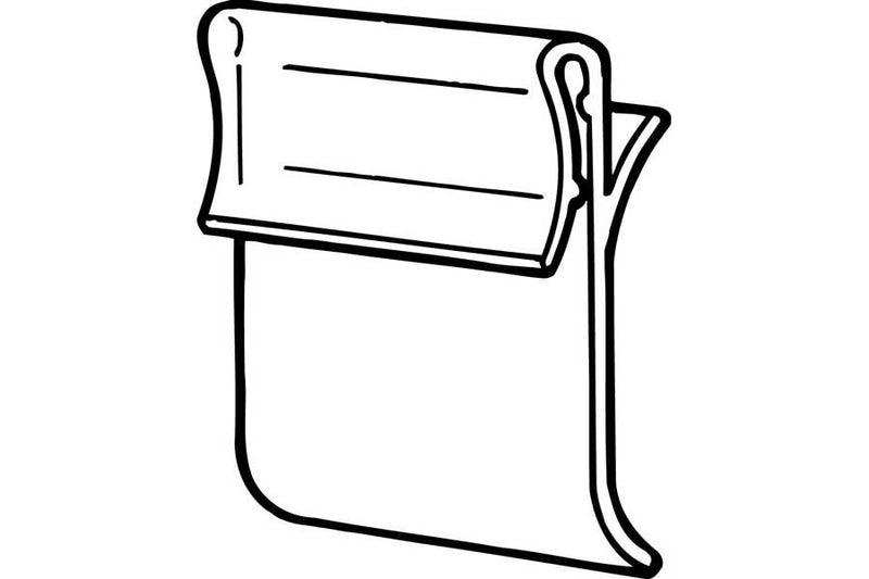 Shelf Clips Sign Holders-Friction 100 pieces