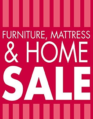 Furniture, Mattress & Home Sale Event Standard Poster - 22"X 28"