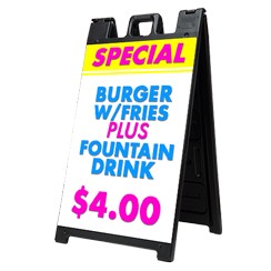 Signicade Outdoor A-Frame Sign Holder-Black