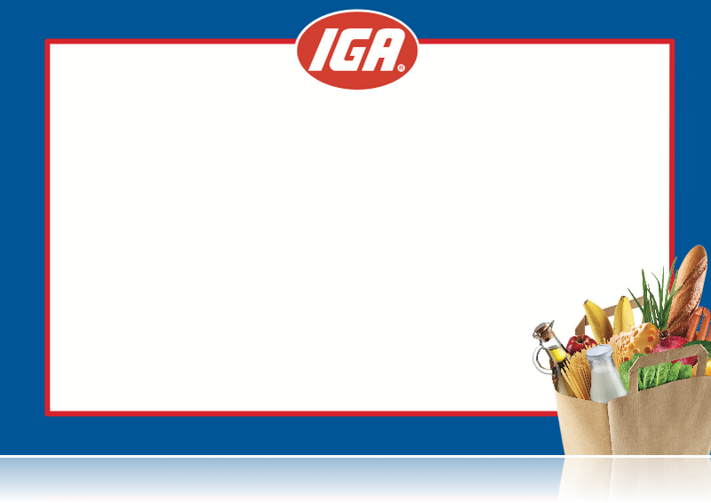 IGA Shelf Signs Laser Compatible Shelf Signs-Blue-11"w x 7"H -100 signs