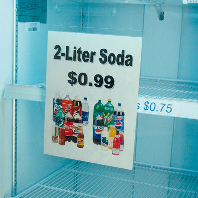 Portrait Window Sign Holders-7" x 11"-10 pieces