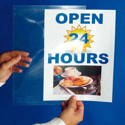 Portrait Window Sign Holders-7" x 11"-10 pieces