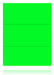Green Fluorescent Shelf Signs-8.5"W x 11"H- 3 up -300  signs - screengemsinc