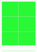 Green Fluorescent Shelf Signs 8.5"W x 11"H- 6 up -600 signs - screengemsinc