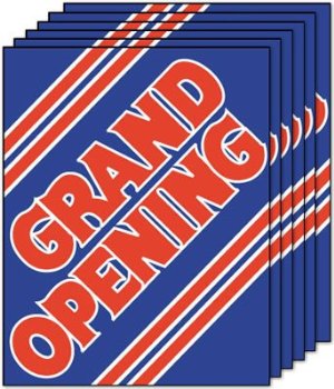 Grand Opening Sale Event Posters-Floor Stand Signs-4 pieces