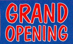Grand Opening Lawn Yard Signs for Retail 24" W x 18"H