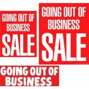 Going Out of Business Big Format Sign Kit- 36 pieces