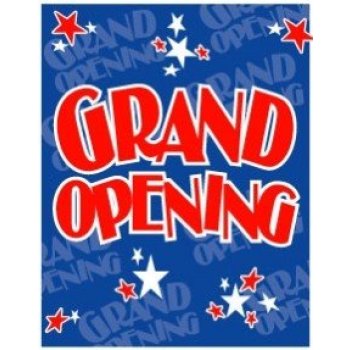 Grand Opening Star Themed Standard Sale Event Poster- 22"W x 28"H