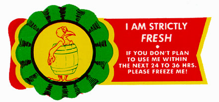 Strictly Fresh Strap Labels -Grease Proof -5000 labels