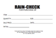 Rain Check Pad- 100 sheets- 5 pads - screengemsinc