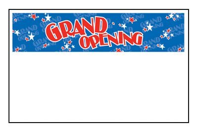Grand Opening Shelf Signs-Price Cards-11" W x 7" H -50 signs