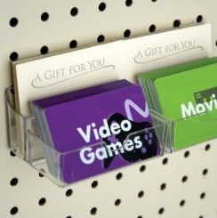 Gift Card Holders for Slat Wall or Peg Boards- 16 pieces