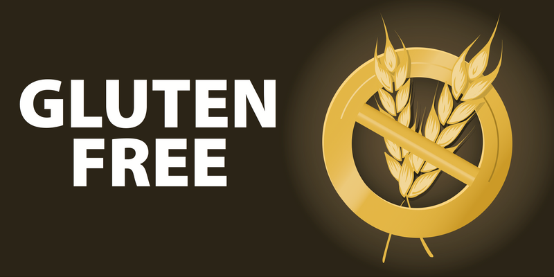 Gluten Free Aisle Violators Black Shelf Signs-50 signs