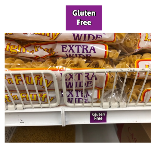 Gluten Free Information Price Channel Shelf Molding Tags