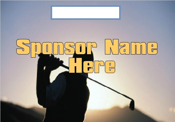 Golf Outing Hole Sponsor Signs & Stake-Drive-Custom Printed- 24"x 18"