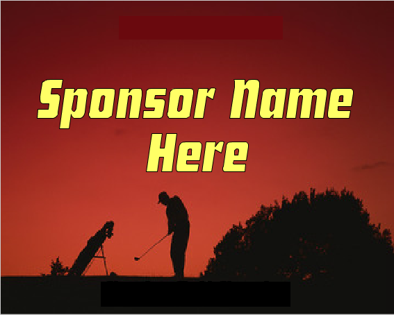 Golf Outing Hole Sponsor Signs & Stake-Golf Bag-Custom Printed- 24"x18"