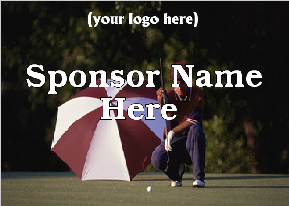 Golf Outing Hole Sponsor Signs & Stake-Line-Custom Printed- 24"x18"