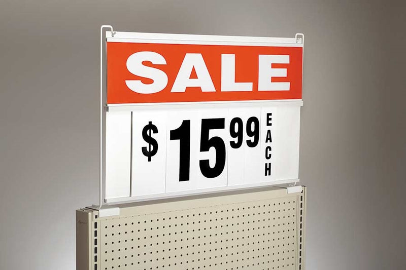 Gondola End Cap Spiral Sign Board