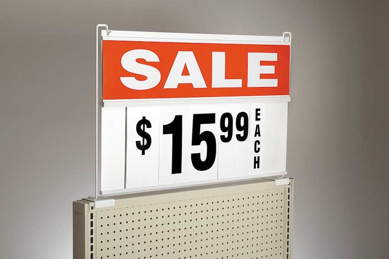 Gondola End Cap Spiral Sign Board