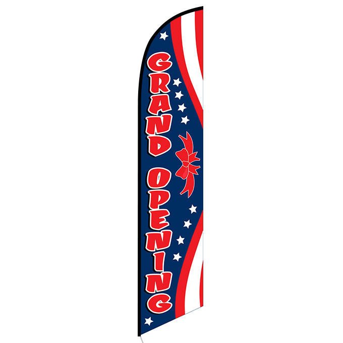 Grand Opening Feather Flag Kit-R/W/B