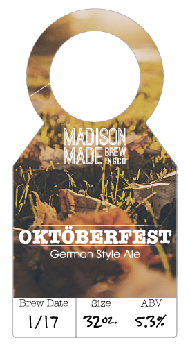 Growler & Bottle Tags-Custom Printed -250 pieces