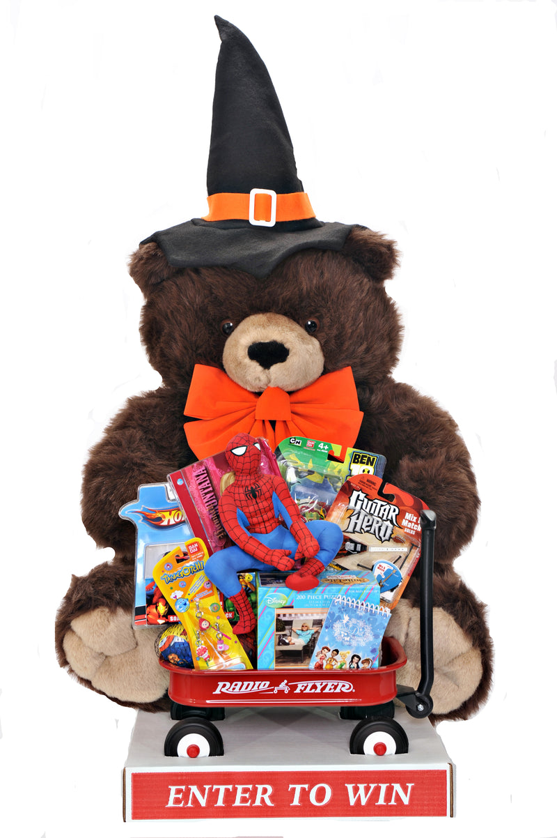 Giant Halloween Bear &Toy Filled Wagon Promotional Sweepstakes Item