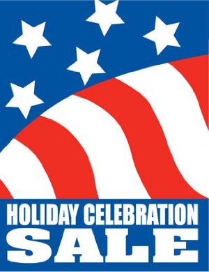 Holiday Celebration Retail Store Standard Posters-4 pieces