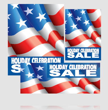 Holiday Celebration Sale Big Format Sign Kit- 36 pieces