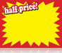 Half Price Shelf Signs-Price Cards