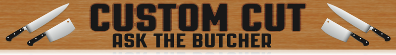 Custom Cut Meats Hanging Sign