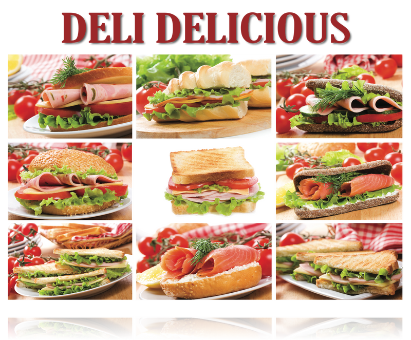 Deli Ceiling Dangler- Hanging Sign 32"W x 24"H