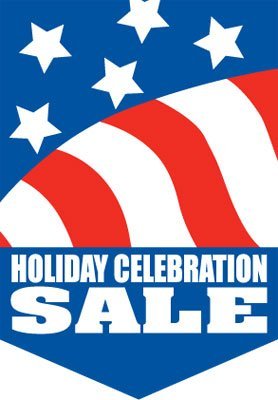 Holiday Sale Event Pennants-14"W x 20"H -2 pieces