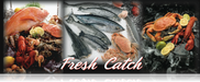 Fresh Catch Seafood Hanging Sign 