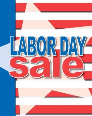 Labor Day Sale Hanging Signs-Ceiling Dangler- 22 W x 28 H