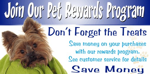 Pet Rewards Shelf Signs-10 pieces