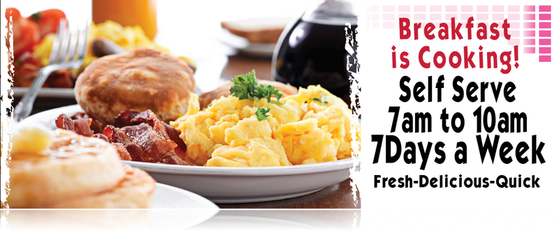 Breakfast sign for restaurants deli and supermarkets