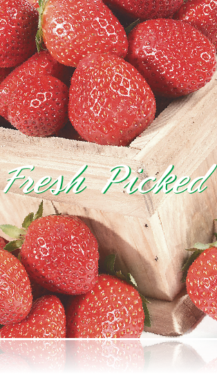 Produce-Strawberry Hanging Sign 22"W x 28"L