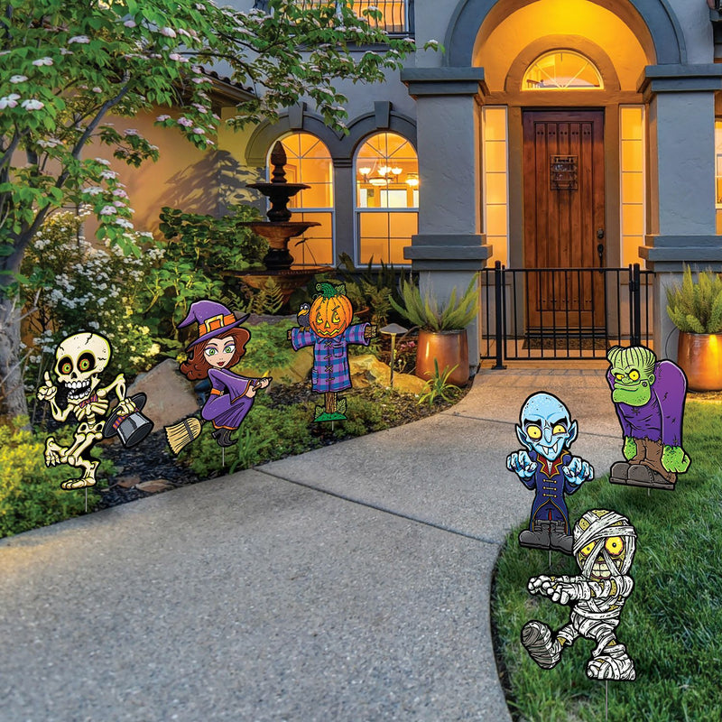 Halloween Yard Lawn Sign Decorations- 6 pieces