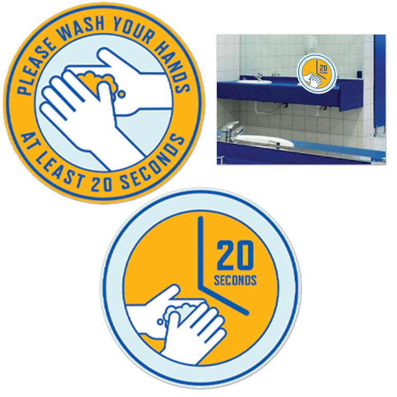 Hand Washing Removable Clings