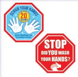 Hand Washing Clings for Schools