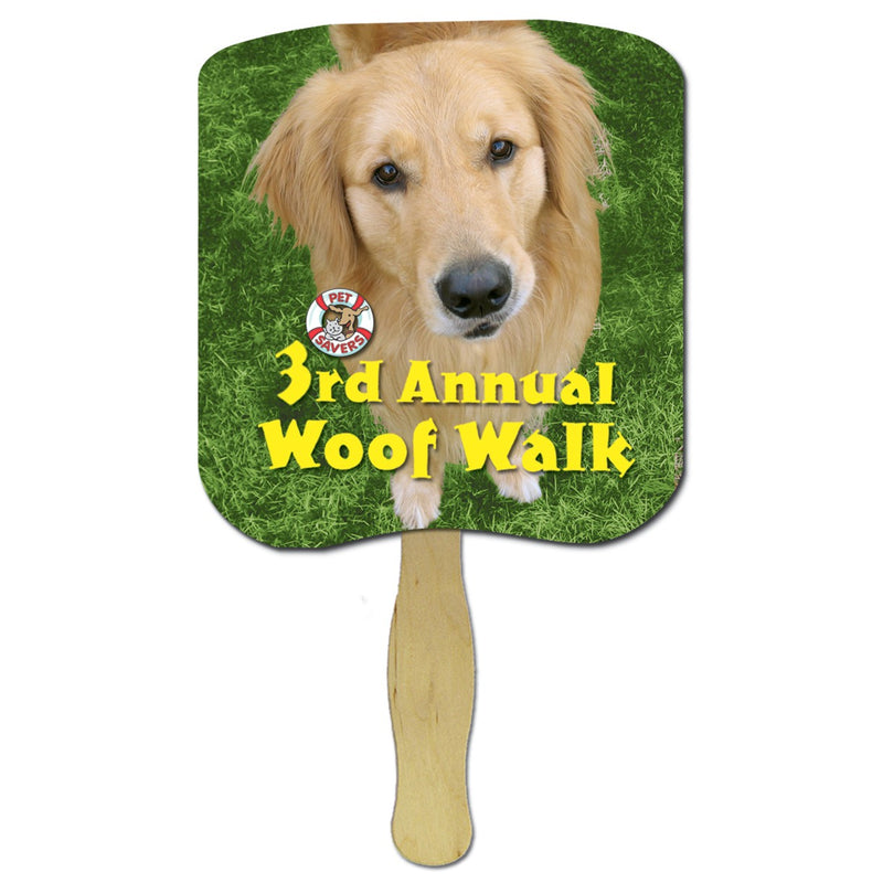 Die Cut Hand Fans-Custom Printed