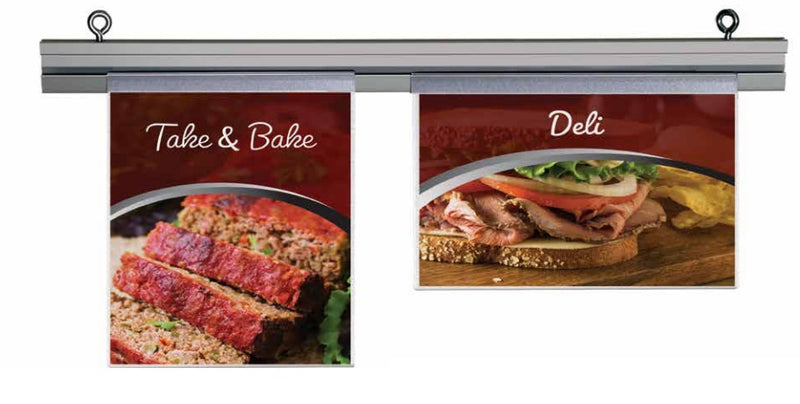 Hanging Sign Rail Sign Holders-48"