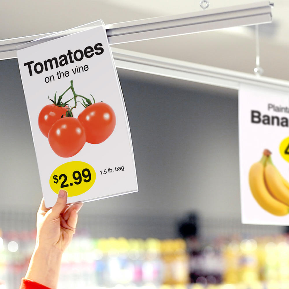 Hanging Sign Rail Sign Pockets-5.5x8.5- 10 pieces — screengemsinc