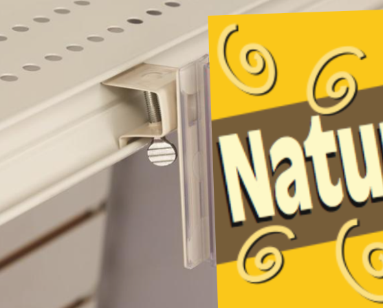 Heavy Duty Shelf Channel Aisle Sign Holder