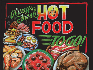 Deli Signs – Chalkboard Style | 16-3/8"W x 22"H | Write-On Wipe-Off